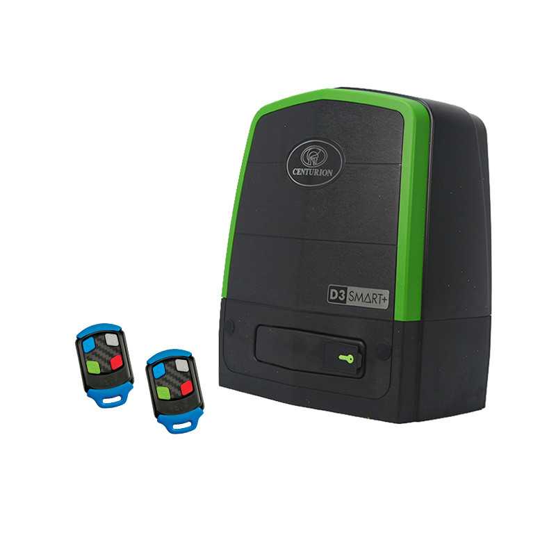 CENTURION D3 SMART+ sliding gate motor with two NOVA TX4 remotes